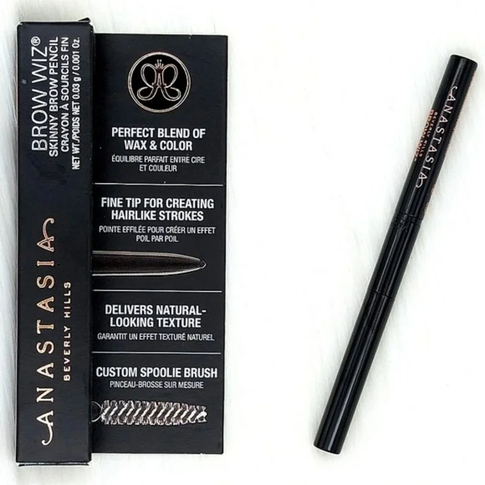 🔴 ANASTASIA BEVERLY HILLS Brow Wiz Skinny Brow Pencil Travel Mini- Medium Brown